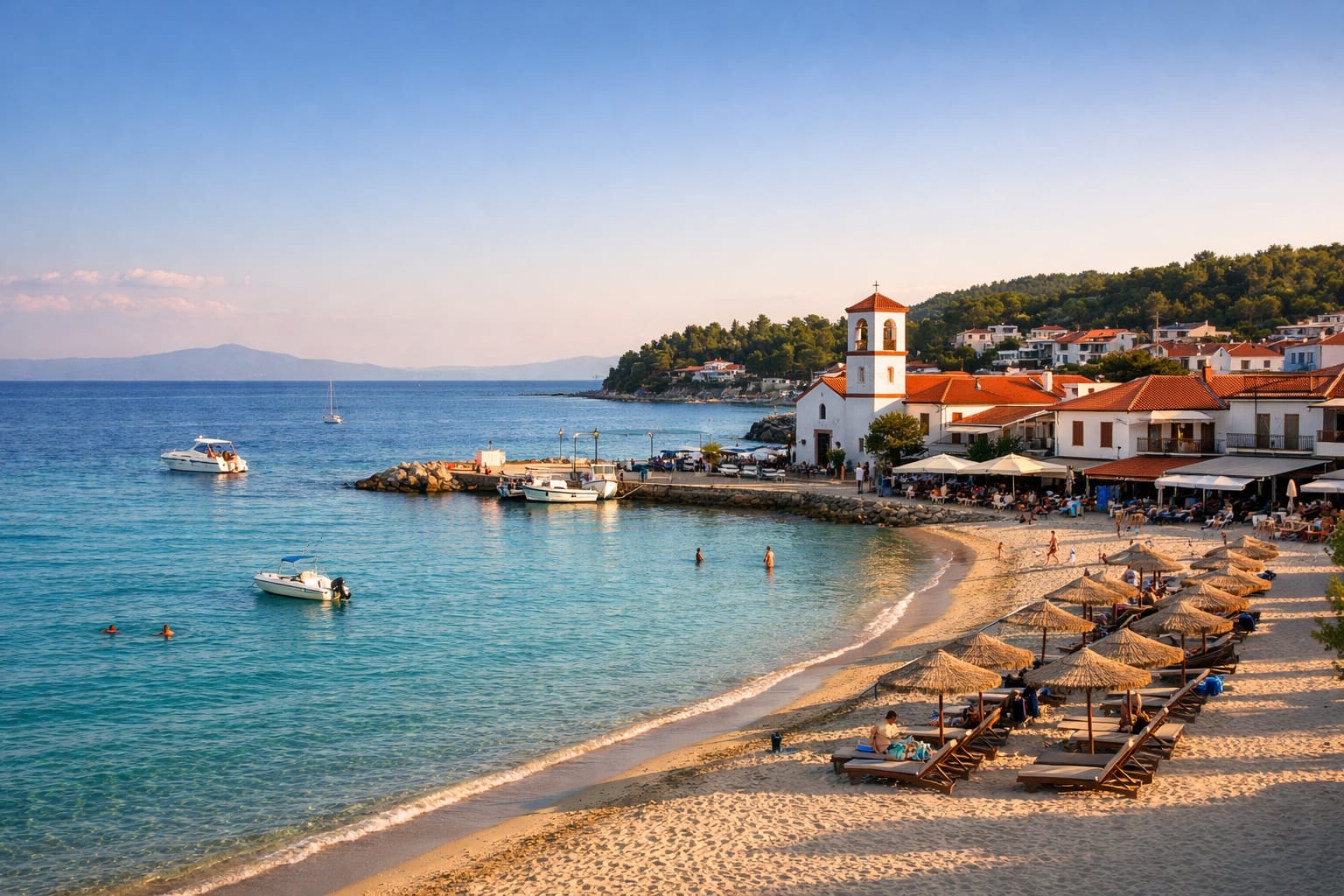 Pefkohori - Vila Korali za troje
